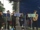 pravý úhel pohledu na Trombone Band